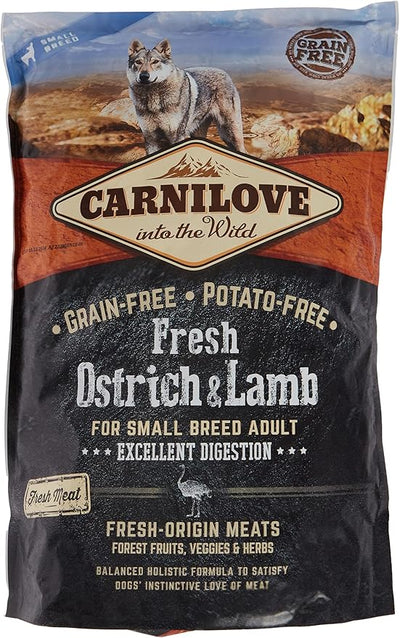 Carnilove Fresh Ostrich & Lamb for Small Breed Adult Dog Dry Food