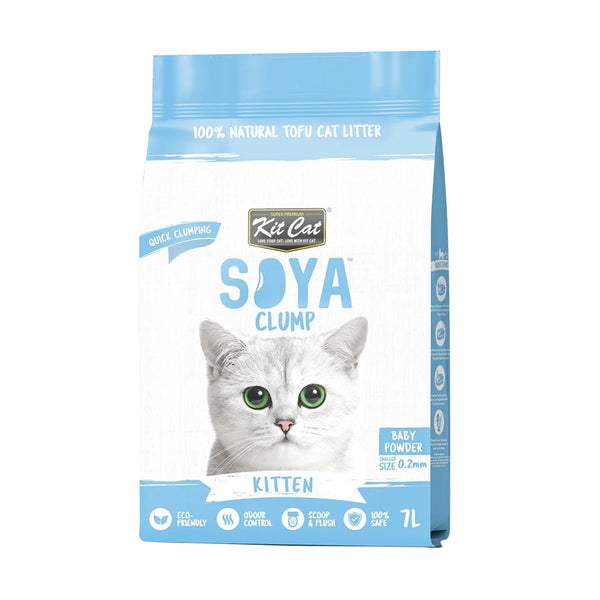 Kit Cat Soybean Litter Soya Clump Kitten Baby Powder