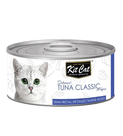 Kit Cat Grain Free Tuna Classic Topper Wet Cat Food - 80 GM