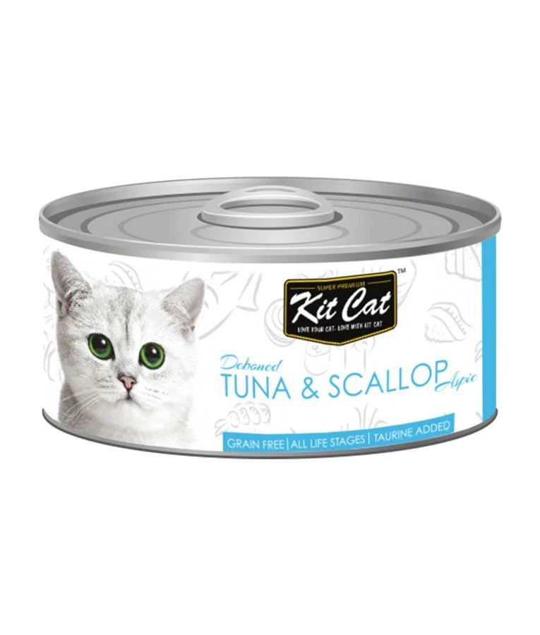 Kit Cat Grain Free Tuna & Scallop Topper Wet Cat Food