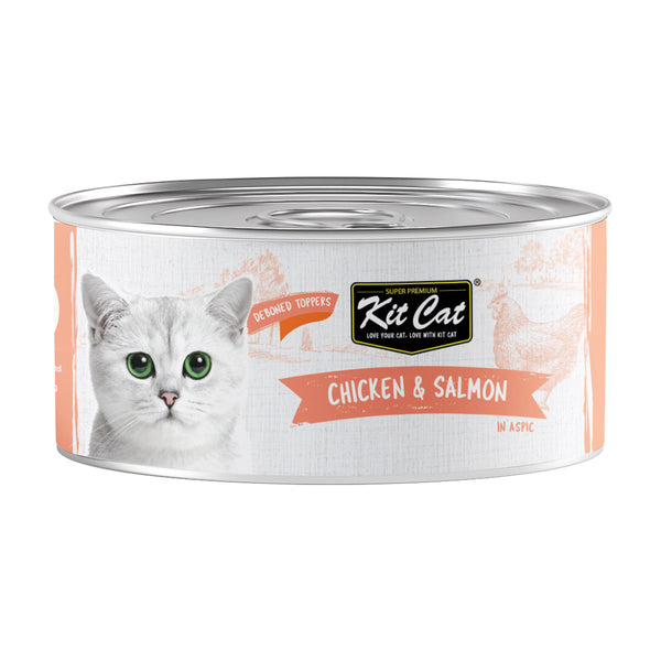 Kit Cat Grain Free Chicken & Salmon Topper Wet Cat Food