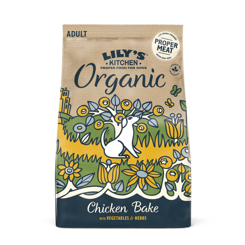 Lily's Kitchen Organic Chicken Bake with Vegetable & Herb Adult Dry Dog Food