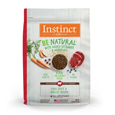 Instinct Be Natural Kibble Beef & Barley Dry Dog Food