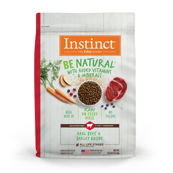 Instinct Be Natural Kibble Beef & Barley Dry Dog Food