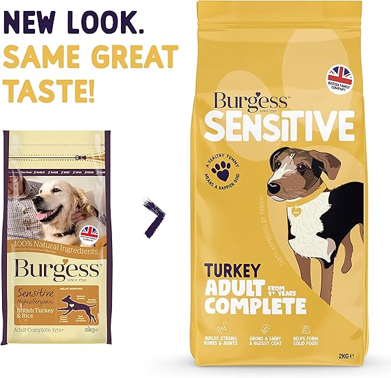 Burgess Sensitive Adult Turkey Dry Dog Food