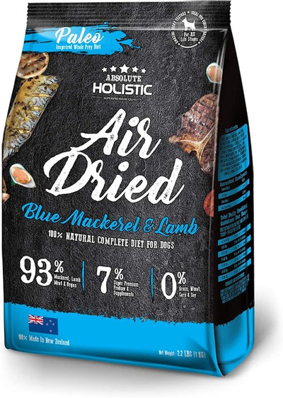 Absolute Holistic Air Dried Diet Blue Mackerel & Lamb Dry Dog Food