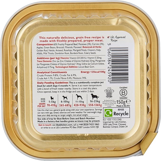 Lily's Kitchen Dog Cottage Pie Wet Dog Food