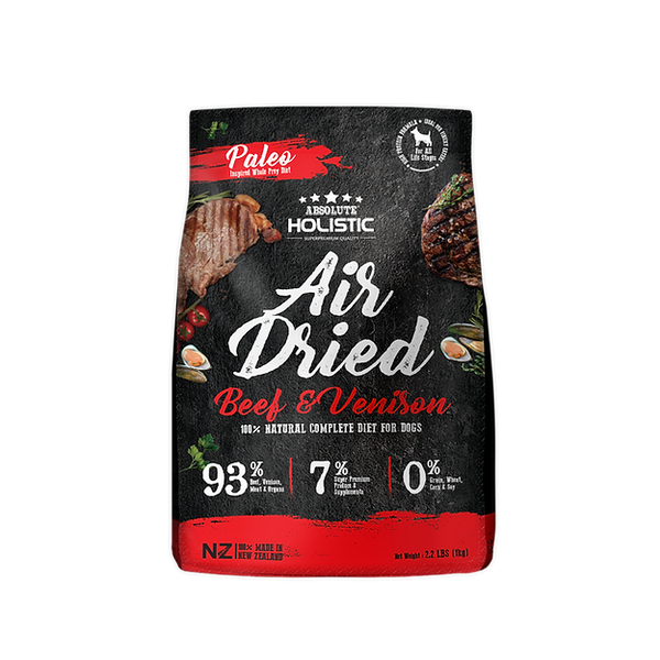 Absolute Holistic Air Dried Diet Beef & Venison Dry Dog Food