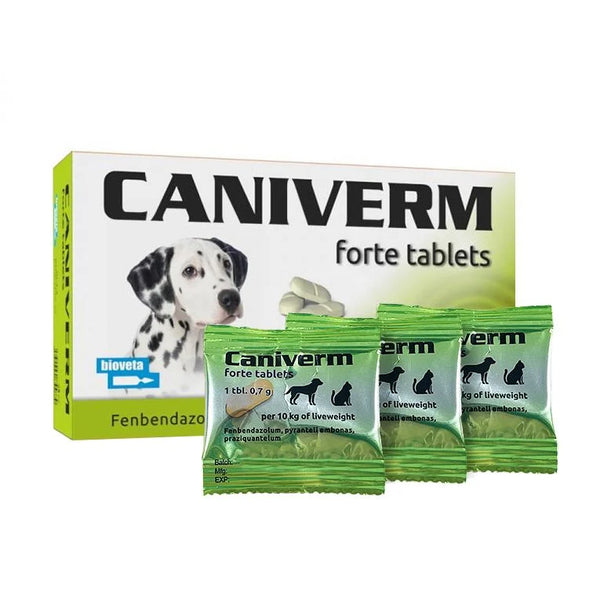 Caniverm Forte/Strong Dewormer Tablet for Dogs & Cats
