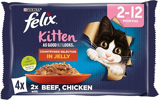 PURINA Felix as Good as it Looks Countryside Selection in Jelly Pouch Wet Cat Food Pack