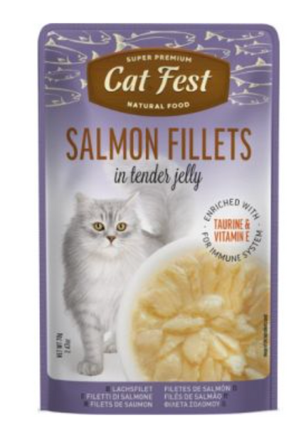 Cat Fest Salmon Fillets In Tender Jelly For Cats