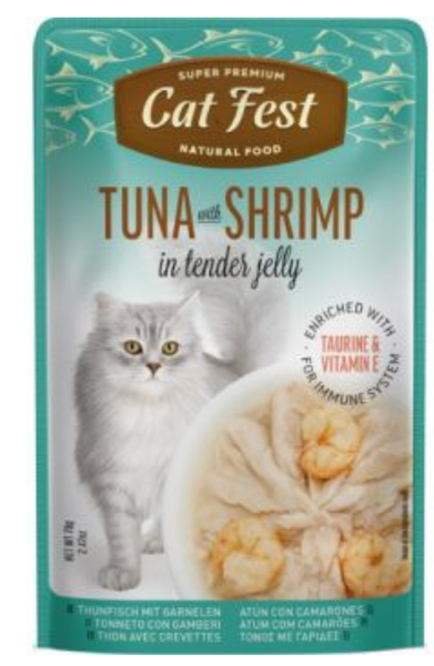 Cat Fest Tuna With Shrimp In Tender Jelly