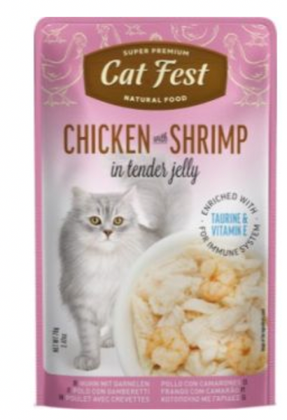 Cat Fest Chicken With Shrimp In Tender Jelly