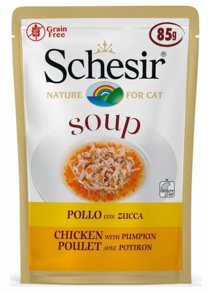 Schesir Cat Wet Soup - Chicken with Pumpkin