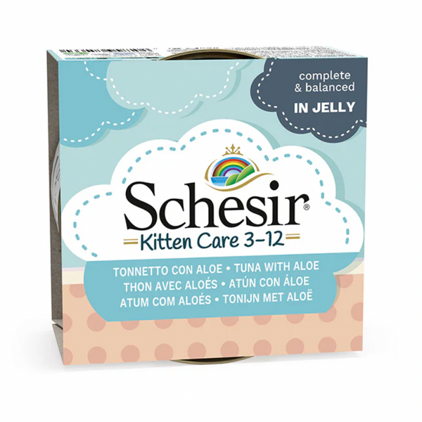 Schesir Kitten Care - Can In Jelly 3-12 Tuna with Aloe Wet Food