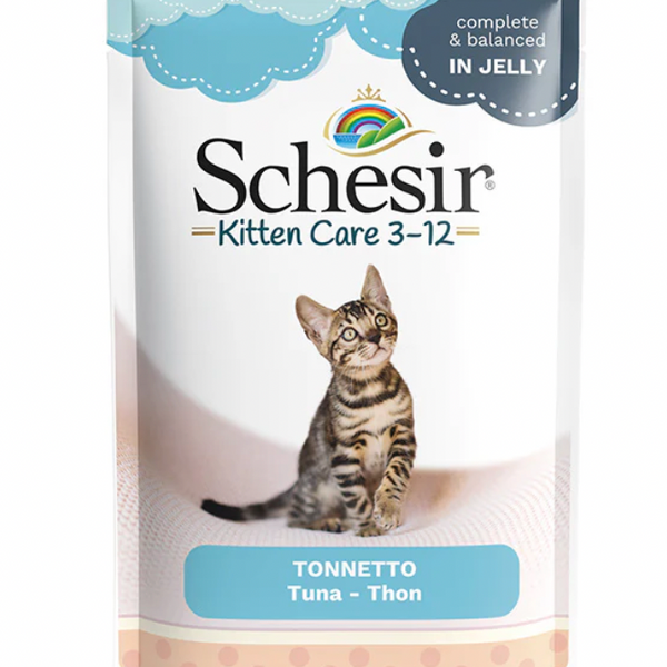 Schesir Kitten Care - Pouch In Jelly 3-12 Tuna Wet Food