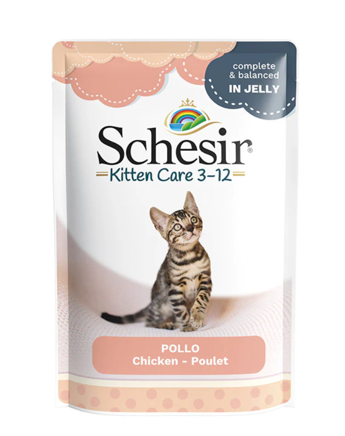 Schesir Kitten Care - Pouch In Jelly 3-12 Chicken Wet Food