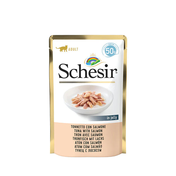 Schesir Cat Pouch Tuna With Salmon in jelly